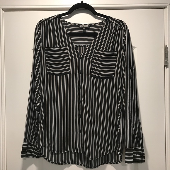Express Striped Button-down - Picture 3 of 4